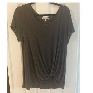 Soft knitted knit top from stitch fix. Charcoal color.